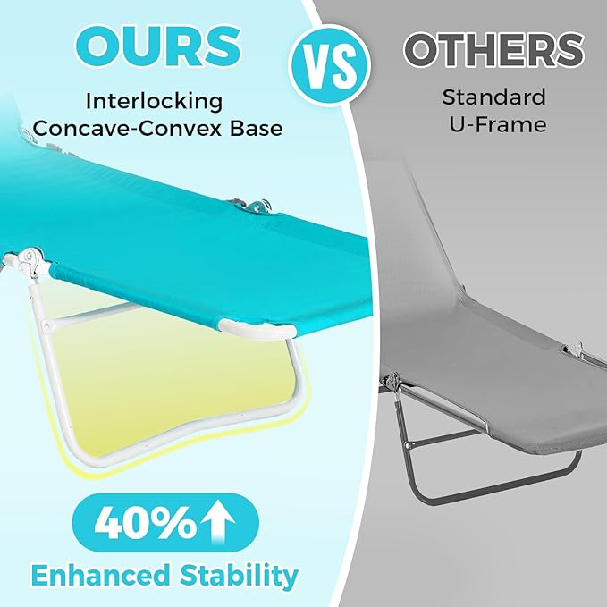 #WEJOY Folding Tanning Chair with Face Hole - Photo 6