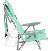 Ostrich Lightweight Portable Outdoor On Your Back Folding Chair for Relaxing with 5 Seat Adjustment Backpack Straps and - Photo 3