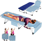 ABORON 3 in 1 Sun Tanning Chair Oversized with Mat&Face Arm Hole, Heavy Duty Folding Chaise Lounge Chairs - Photo 1