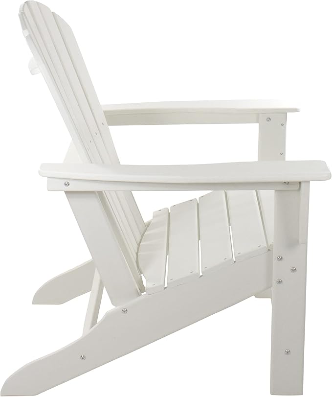 Northlight Weather Recycled Plastic Outdoor Adirondack Chair, 38", White