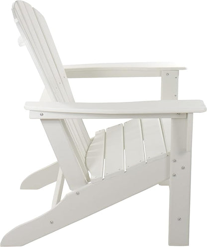 Northlight Weather Recycled Plastic Outdoor Adirondack Chair, 38", White
