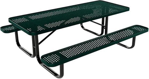 COATEDOUTDOORFURNITURE Heavy-Duty Portable Outdoor Kids Table, Punched Steel Kids Picnic Table - Photo 1