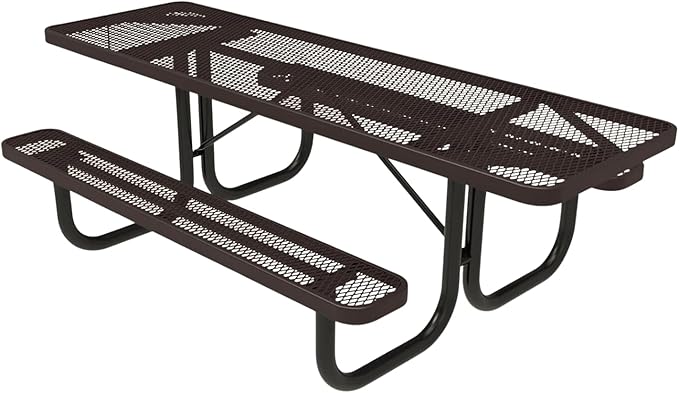 COATEDOUTDOORFURNITURE Heavy-Duty Portable ADA-Compliant Outdoor Picnic Table - Photo 1
