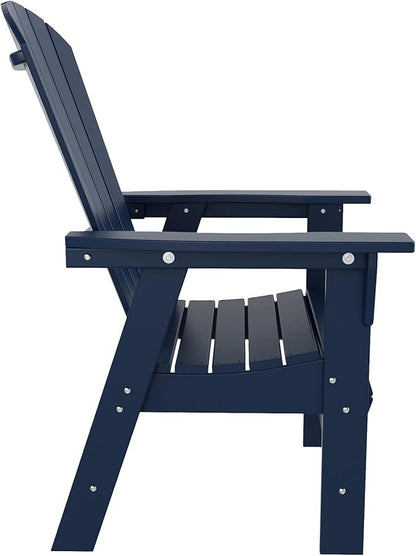 WO WESTIN OUTDOOR HDPE Altura Adirondack Dining Chair,Navy Blue