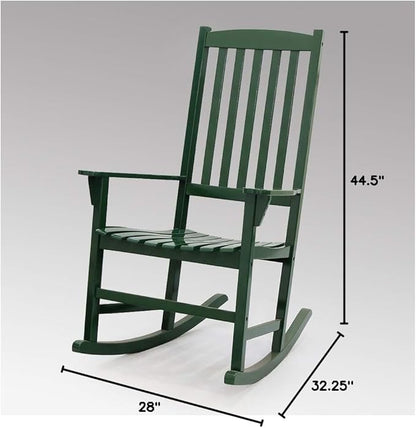Cambridge Casual AMZ-130818G Bentley Porch Rocking Chair, Rocker, Green