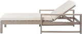 Outdoor Acacia Wood Chaise Lounges Set of 2 - Photo 5
