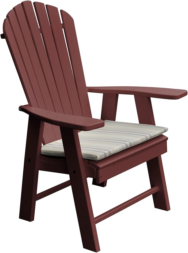 Furniture Barn USA Poly Upright Adirondack Chair, Cherrywood