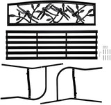 Plow & Hearth Evergreen Garden Weatherproof Dragonfly Outdoor Bench | Holds Up to 300 lbs. - Photo 5