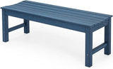 Stoog Backless Outdoor Bench, 2-Person Patio Benches for Outdoors, Weatherproof Garden Bench, Never Rot or Fade - Photo 1