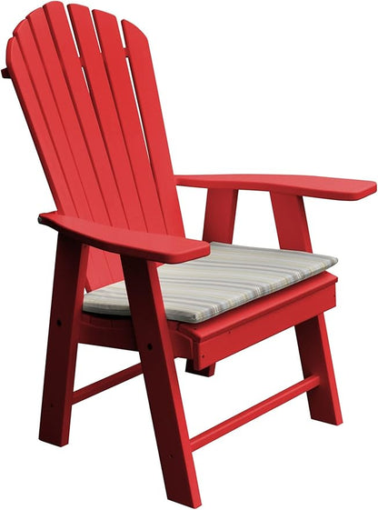 Furniture Barn USA Poly Upright Adirondack Chair, Bright Red