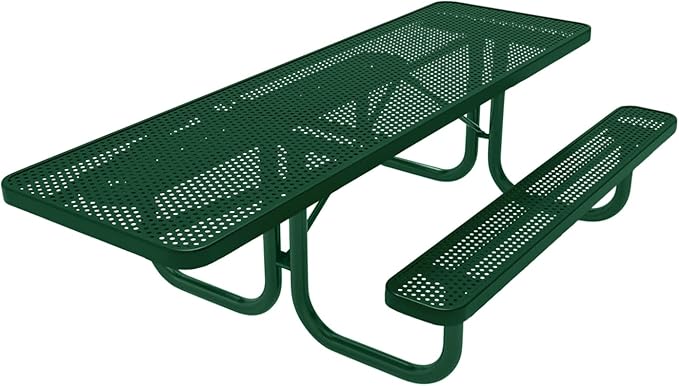 COATEDOUTDOORFURNITURE Heavy-Duty Portable ADA-Compliant Outdoor Picnic Table - Photo 1