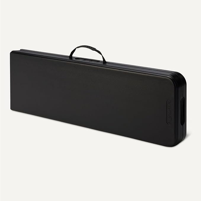 Amazon Basics 6ft Folding Bench for Indoor & Outdoor Use with Carrying Handle, Black - Photo 4