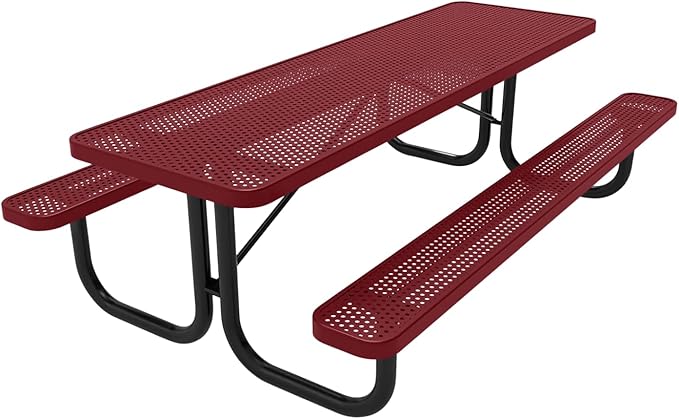 COATEDOUTDOORFURNITURE Heavy-Duty Portable Outdoor Picnic Table - Photo 1