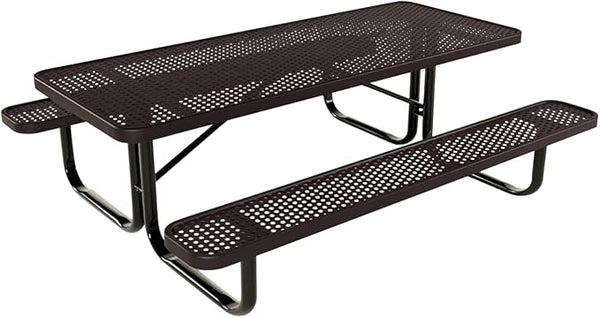 COATEDOUTDOORFURNITURE Heavy-Duty Portable Outdoor Kids Table, Punched Steel Kids Picnic Table - Photo 1