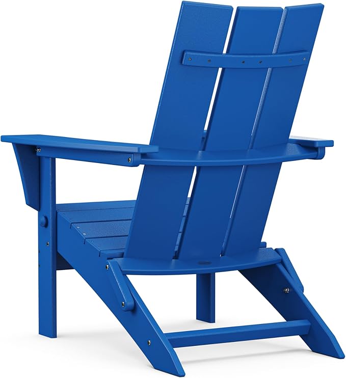 POLYWOOD® Modern Folding Adirondack in Pacific Blue