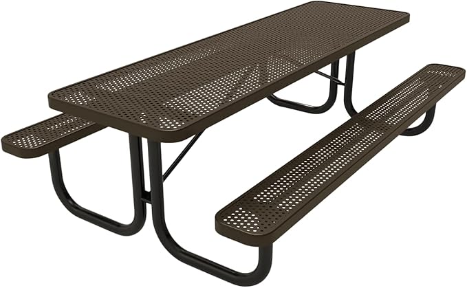 COATEDOUTDOORFURNITURE Heavy-Duty Portable Outdoor Picnic Table - Photo 1