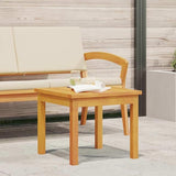 18" Acacia Wood Square Side Table, Natural Oil Finish, Sturdy Post Legs, Easy Assembly, Patio/Garden/Balcony - Photo 1