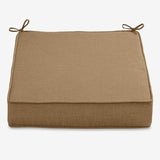 BrylaneHome Extra-Thick Seat Cushion - 23”L x 22”W x 5.5”H - Patio & Outdoor - Water, Stain & Fade Resistant - Khaki - Photo 1