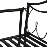 Park Bench Patio Garden Bench Backyard Benches, Metal Garden Bench, European Style Wrought Iron Double Chair Bench - Photo 7