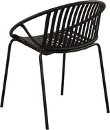 2 Pieces Outdoor Dining Chair, Modern Style Patio Dining Chairs, Breathable Design Stackable Lawn Chairs - Photo 6