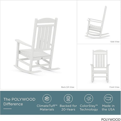 POLYWOOD Presidential Rocking Chair in White
