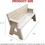 Convert-a-Bench Gen 1 2-in-1 Outdoor Convertible Bench to Picnic Table - Photo 3