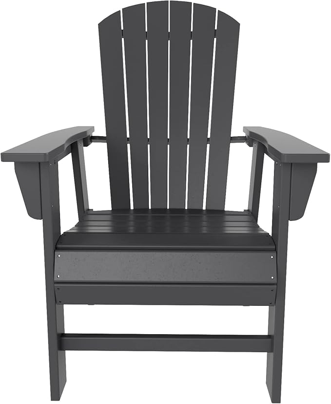 WO WESTIN OUTDOOR HDPE Altura Adirondack Dining Chair,Gray