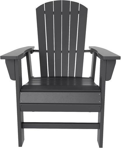 WO WESTIN OUTDOOR HDPE Altura Adirondack Dining Chair,Gray