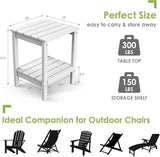 GREENVINES Outdoor Rocking Chair Set | 3-Piece | 2 Rocking Chairs with 1 Side Table | Porch Rocker | HDPE Plastic - Photo 4