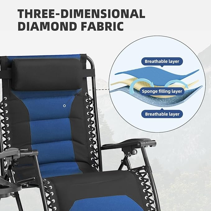 Zero Gravity Chair Oversized Folding Recliner XL - Photo 6