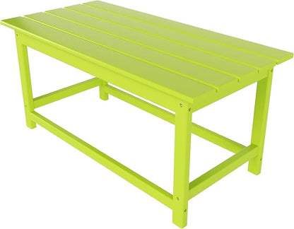 WO WESTIN OUTDOOR HDPE Laguna Outdoor Poly Adirondack Coffee Table, Lime
