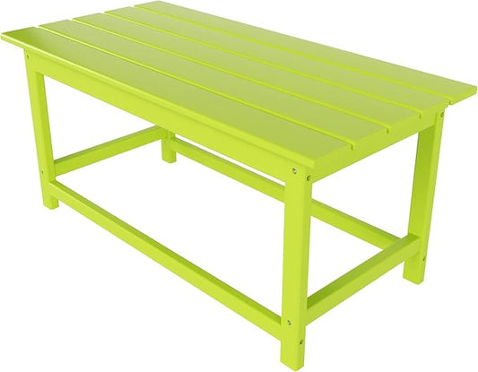 WO WESTIN OUTDOOR HDPE Laguna Outdoor Poly Adirondack Coffee Table, Lime