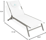 Ostrich Chatham 2 Pieces Patio Chaise Lounges, Patio Lounge Chairs, Facedown Tanning Chair, Patio Chairs - Photo 2
