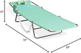 Ostrich Chaise Lounge Outdoor Lightweight Folding Adjustable Reclining Beach Chair for Tanning Pool Lake Patio Lawn - Photo 2