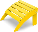IVY&LANE Outdoor Adirondack Ottoman | Folding | HDPE | Yellow | All Weather - Photo 1