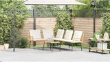 Outdoor Patio Sofa Brown PE Rattan Small Couch 90.9x68.1x30.7 in Metal Frame with Bench Cushion Modern L-Shaped Garden - Photo 4