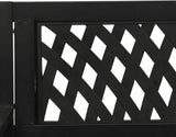 Black Steel and Plastic Garden Swing Bench for Outdoor Patio - Photo 5