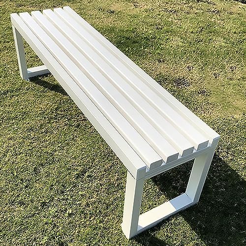 Weather-Resistant Outdoor Metal Garden Bench, No Backrest, 100/120/150 cm - Stylish, Durable Patio & Garden Furniture for Relaxation and Decor