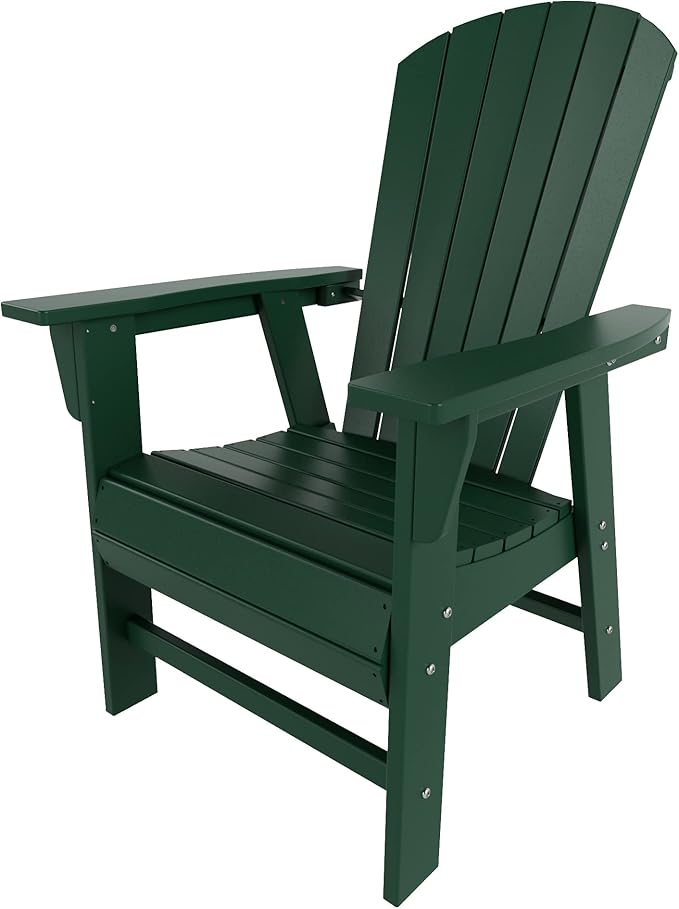 WO WESTIN OUTDOOR HDPE Altura Adirondack Dining Chair,Dark Green