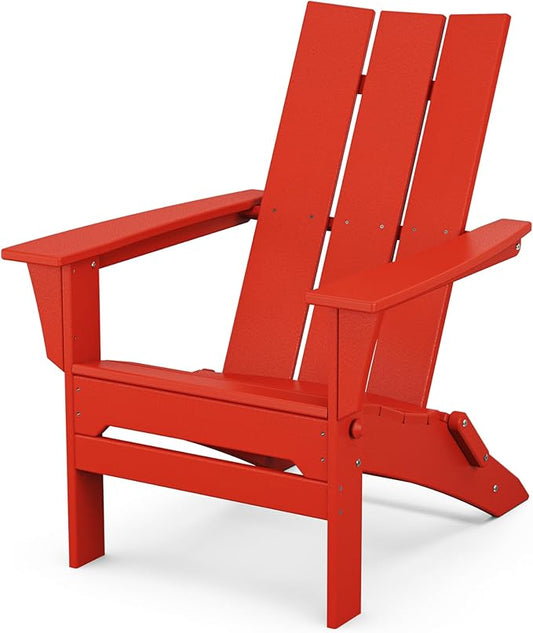POLYWOOD Modern Folding Adirondack Chair