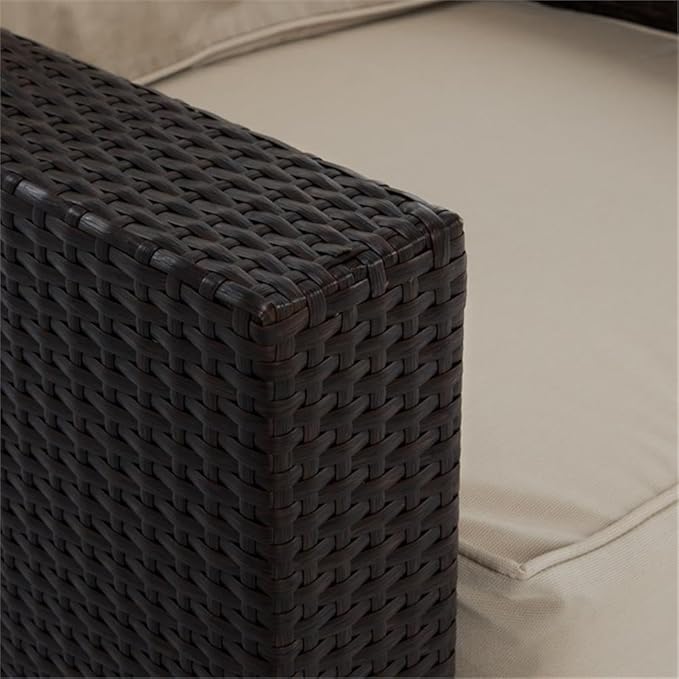 Serta Laguna Brown Resin Wicker Outdoor Patio Furniture Collection, Easy Assembly, Porch or Pool, Weather Resistant - Photo 4