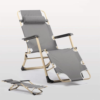 Chair Reclining Lounge Chair Patio Chairs,Recliner Lounge Chair, Anti Gravity Chair for Indoor and Outdoor, Reclining Camping Chair for Lawn and Patio w/Cushion and Footrest