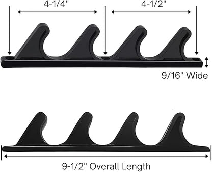 Project Patio 4 Position Adjustable Chaise Lounge Bracket Replacement Part for Outdoor Reclining Pool Furniture Back Adjustment - Black