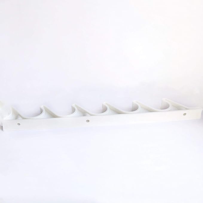 KOMORAX 4 pcs 6 Position Nylon White Adjustment Brackets for Patio Outdoor Lawn Yard Furniture or Chaise Lounges - Photo 3