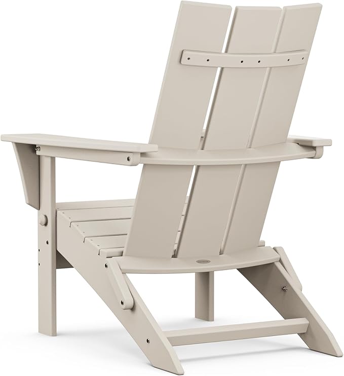 POLYWOOD Modern Folding Adirondack Chair