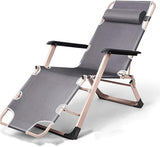 Chair Reclining Lounge Chair Patio Chairs, w/Removable Cushion & Headrest, Reclining Camping Chair w/Upgraded Lock - Photo 1