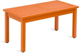 LUE BONA Outdoor Coffee Table Rectangle, HDPS Patio Coffee Tables for Outside - Photo 1