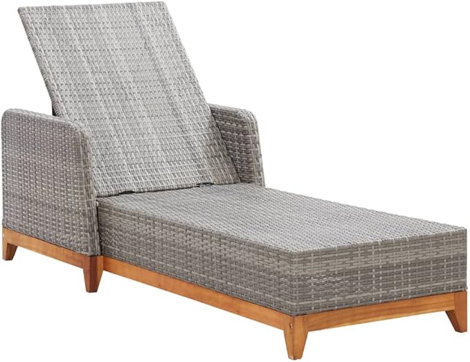 Adjustable Chaise Lounge Chair, Reclining Chair, Patio Chaise Lounge, Great for Outdoor, Poolside, Beach - Photo 7