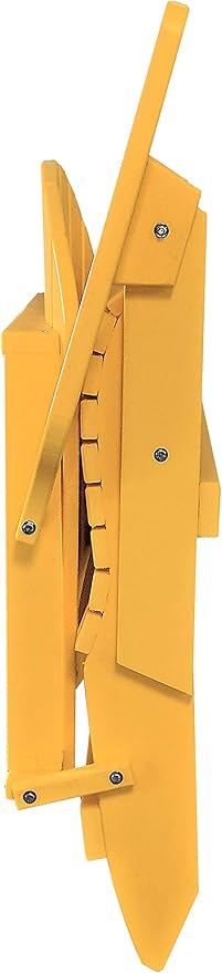 DuraWeather Poly® Classic King Size Folding Adirondack Chair (Lemon Yellow)