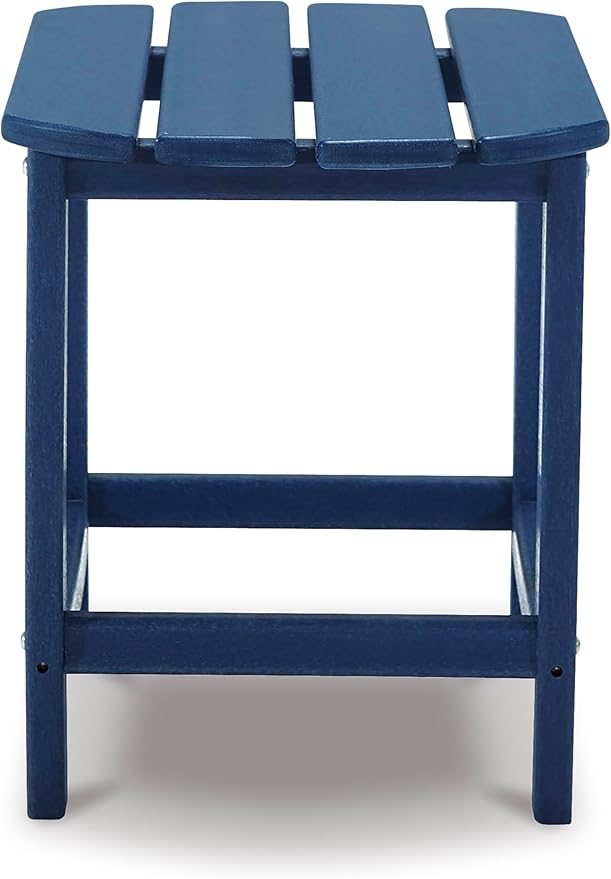 Signature Design by Ashley Outdoor Sundown Treasure HDPE End Table, Blue